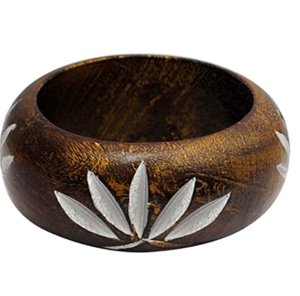 Brazalete de Madera Estilo Boho, Brazalete Ancho y Grueso Multicolor, Joyería Bohemia, Pulsera de Madera para Mujer - Product Image 1