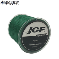 Ligne de pêche tressée JOF 500m 8 brins en PE, 22-200lb, super résistante, flottante, pour eau douce/eau salée, usage en mer et sur plage
