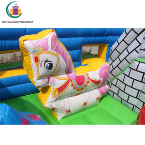 <span class=keywords><strong>Castillo</strong></span> hinchable de PVC personalizado para niños, modelo de parque temático al aire libre con accesorios de tobogán incluidos, envío por mar - Product Image 5