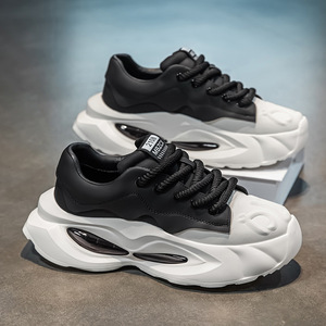 Chaussures de marche à semelle épaisse pour jeunes, nouvelle collection printemps, polyvalentes, tendance, décontractées, respirantes, antidérapantes et résistantes à l'usure - Product Image 2