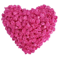 Drea Mariage DIY Fait Main Roses en Mousse Réalistes 3,5 cm 500 Pièces Fleurs Artificielles pour la Fête des Mères et Noël