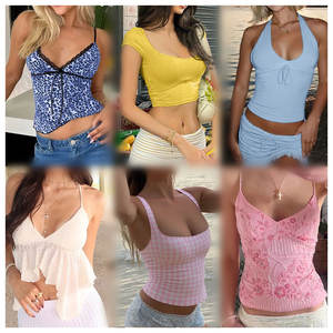 Verano otoño moda mujer suelta Color sólido volantes arrugado ropa Stock fábrica al por mayor paquete mixto cola de mujer - Product Image 3