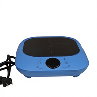 Cuisinière à induction mini à un brûleur, 1300W, électrique, en plastique, avec commande tactile numérique, multifonction, pour usage domestique, prix de gros