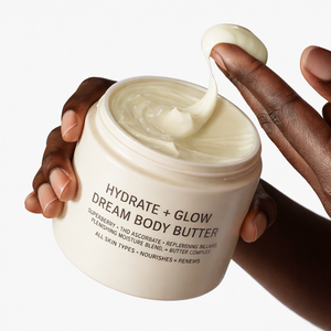 Beurre corporel hydratant et éclatant Dream, hydratant nourrissant pour une peau éclatante, étiquette privée OEM - Product Image 1