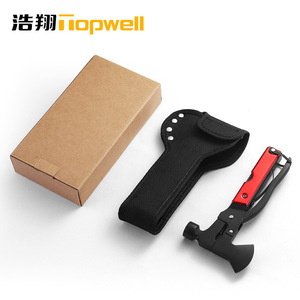 Topwell มีดทำครัวอเนกประสงค์, มีดหั่นขวานค้อนสแตนเลสเกรดอุตสาหกรรมทนทาน4.6ซม. อุปกรณ์กลางแจ้งใบมีด - Product Image 3