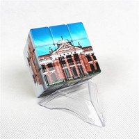Matière plastique écologique Uv Printing Diy 3x3 Magic Cube pour cadeau promotionnel