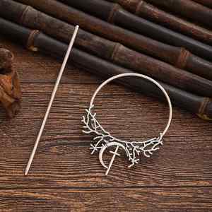 Gothic Vintage Moth Hair Sticks <b>for</b> Women Forest <b>Twig</b> Branch Cross Protection Hairclip Goddess Hairpin Pagan Hairstick <b>for</b> Women - Product Image 6