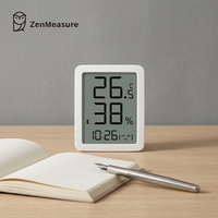 ZenMeasure pour thermomètre hygromètre numérique LCD intérieur/extérieur, jauge de température, capteur de température, alimenté par piles, portable