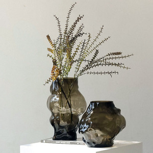 Vasi in Vetro Artigianali dal Design Minimalista Vintage, Eco-Friendly, per Decorazioni Matrimoniali e Casa, Composizioni Floreali da Tavolo, Marca Olive, Nuovissimi - Product Image 1