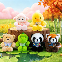 Grosir Massal Boneka Hewan Hutan Mini Lembut Custom, Gantungan Kunci untuk Mesin Cakar, Hadiah Ulang Tahun Anak