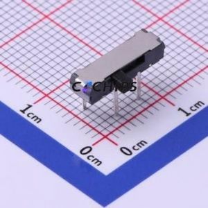 K3-1346E-F1 Slide Switch Through hole Component (THT) Switch Single Pole Three Throw Rectangle Pin Header PC Pin 13mm - Product Image 1