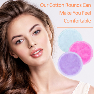 Tampons démaquillants lavables pour le visage, écologiques, meilleurs tampons en <span class=keywords><strong>coton</strong></span> réutilisables, tampons démaquillants naturels sans produits chimiques - Product Image 6