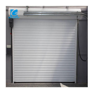 Puerta enrollable automática resistente al viento listón de una sola capa de acero galvanizado pesado - Product Image 4