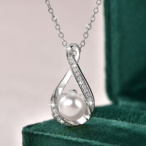 best selling freshwater pearl Pendant necklace Copper 14K Gold Filled with Micro Pave Zircon Designer Jewelry For Women - Product Image 5