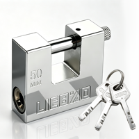 Cadenas en fer rectangulaire robuste personnalisé pour la vente en gros, cadenas à enfoncer adapté aux entrepôts, anti-cisaillement et anti-effraction