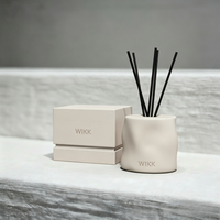 Ensemble de diffuseurs de parfum d'intérieur de luxe en céramique, avec logo personnalisé, forme et couleur au choix, pour contenir des bâtonnets de diffuseur – Vente en gros