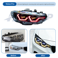 Phare HETOP F32 2012-2022 Série 4 M3 F80 M4 F82 2014-2019, mise à niveau personnalisée spéciale, style OSS, style RGB, DRL LED unique pour BMW