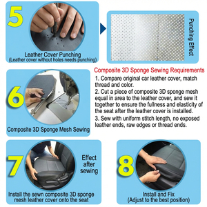 Kit de Refrigeración Universal para Asientos de <span class=keywords><strong>Coche</strong></span> al por Mayor, 5 Ventiladores, Interruptor Cuadrado de 3 Velocidades, 12V, Piezas de Modificación de Ventilación para Asientos de Automóvil - Product Image 5