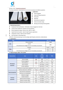 Placa de PTFE de alta calidad Estabilidad a temperaturas extremas y lámina de plástico de baja fricción - Product Image 2