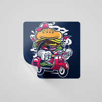 Autocollant personnalisé en vinyle imperméable avec logo d'entreprise, impression de dessins animés, découpe individuelle, autocollant holographique à paillettes