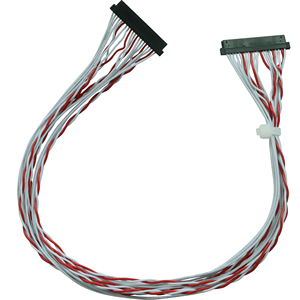 20针1.0毫米节距扭曲扁平带状电缆黑色连接器聚氯乙烯/尼龙IP65额定纯铜导体摩托车电脑用途 - Product Image 5