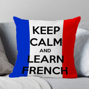 Funda de cojín de tela de poliéster súper suave con letras de torre de hierro de París decorativa para el hogar Retro de 45x45cm - Product Image 1