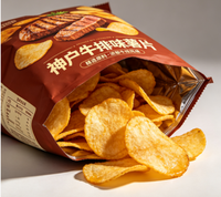 Keripik Kentang Rasa Sesuai Pesanan OEM Produsen OEM Camilan Goreng Tekstur Renyah