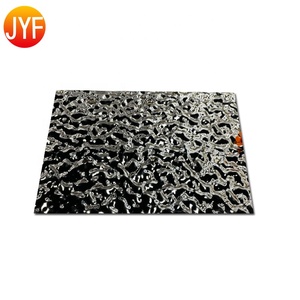 Paneles de Pared Negros Pulidos EL019, Lámina de Acero Inoxidable con Superficie de Color, Lámina Decorativa de Acero Inoxidable con Efecto de Ondas de Agua - Product Image 3