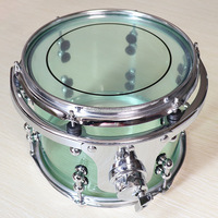 Cosy Drum 8 10 12 16 pouces acrylique Tom Floor Drum Set Instrument de musique avec pièces Tom Holder