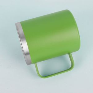 Factory Custom 12Oz Stainless Steel <b>Double</b> <b>Wall</b> Insulated Thermal Camping 14 Oz Travel Coffee Mug With Handle Engrave Logo - Product Image 6