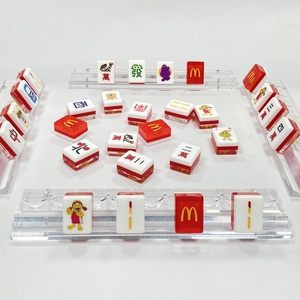Juego de Mahjong Personalizado de Acrílico Transparente McDonald's, Fichas de Mahjong para Publicidad o Regalos - Product Image 5