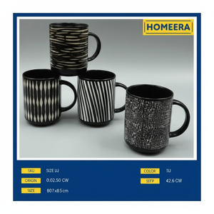 12 pezzi 450ml di lusso in gres retrò tazza di caffè porcellana Set di tazze con uova di Design durevole per uso domestico ufficio per alberghi - Product Image 1