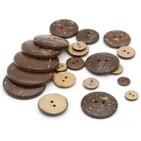 Benutzer definierte Größe 50mm Runde Holz Braun Nähen Kleidungs stück Natural Button Coconut Shell Buttons