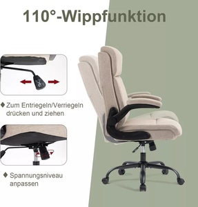 Chaise de bureau moderne en maille réglable, confortable, inclinable, pour la sieste, chaise de bureau ergonomique haut de gamme, accoudoirs rabattables - Product Image 6