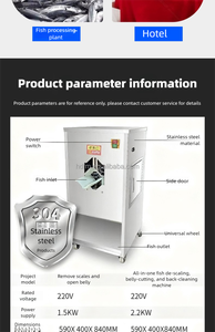 Machine de traitement du poisson en acier inoxydable avec commande manuelle et roues pour une mobilité aisée - Product Image 4