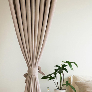 Wholesale 2025 Linen-Polyester <b>Curtains</b> Valances Custom Color Size Thickened 2025 <b>Curtain</b> for Living Room Cotton-Polyester - Product Image 5