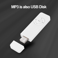 Lecteur MP3 avec disque USB, carte TF 4G/8G/16G/32G/64Gb, haut-parleur de musique, lecteur MP3/4 pour l'étude, l'apprentissage, la course à pied, le sport, la salle de sport, cadeau