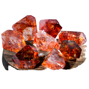 Wholesale Natural High Quality Red Fire Quartz Crystal Freeform Other Crystal Crafts for Gift
