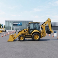 USA  Merek Amerika 4WD CAT 420F 9 Ton Bekas Berkualitas Tinggi Asli Backhoe Loader Dengan Harga Murah