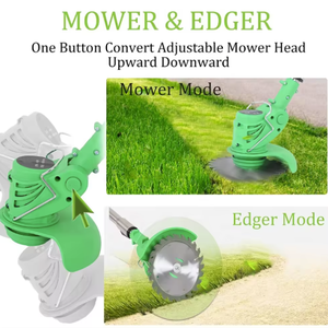 21V Garden Tools Rechargeable Brush Cordless Grass Trimmer .Weed Grass <b>Cuter</b> - Product Image 1