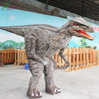 Jambes cachées Style 4 Mètres de Marche Costume De Dinosaure Animatronique pour le Spectacle