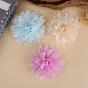 Flores de Tela de Camelia de 13 cm, Hechas a Mano, Accesorios para el Cabello, Decoraciones para Ropa - Product Image 3