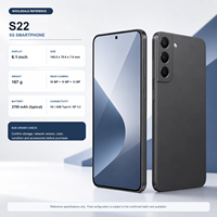Ponsel S22 5G 8GB+128GB 3700mAh Pengisian Cepat Versi Global Tidak Terkunci Grosir