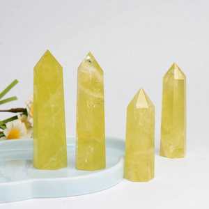 หินคริสตัลซิทรินทรงหอคอยธรรมชาติ ขายส่ง เป็นมิตรกับสิ่งแวดล้อม สำหรับบำบัดรักษา งานแกะสลัก ของตกแต่งห้อง พลังหินมงคล ของขวัญ - Product Image 1