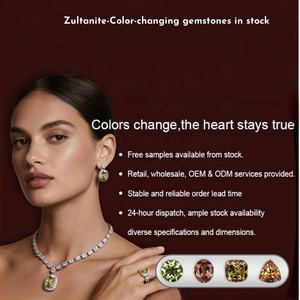 Bocarman Groothandel Traan Rijstkralen-Turkse Kleur Veranderende Ziltanieten Edelsteen In Het Snijden Van Ronde Kralen Met Een Voetbal - Product Image 6