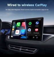 Adaptador Inalámbrico para Auto con Android Auto y Carplay, Mini Caja Carplay, Dongle de Conexión Automática, Caja Inteligente Plug and Play para Autos con Carplay Cableado