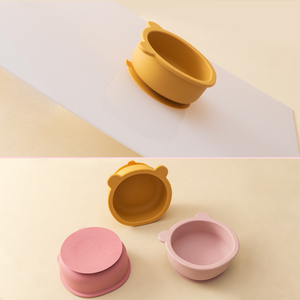 Set de Alimentación de Silicona <span class=keywords><strong>para</strong></span> Bebés, Tazón con Succión de Osito Adorable, Vajilla Infantil, Contenedor Suave <span class=keywords><strong>para</strong></span> Alimentos y Frutas - Product Image 6