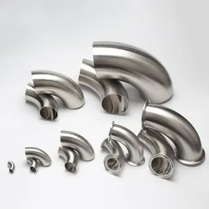 Factory 304 316L Stainless Steel Elbow Pipe Fittings 100 Diameter 90 Degrees Elbow Pipe Fittings