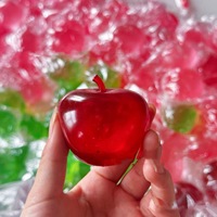 High-Looks Malty Apple Zhejiang Chinese Model Squeeze Toy Slow-Rebound Stress Relief Coconut Oil-Infused Transparent Jelly-Like
