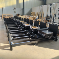 Reformer Pilates Commercial Noir Portable en Aluminium Réglable et Pliable – Machine de Qualité Supérieure pour la Santé – Lit Reformer Pliant